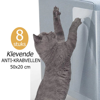 Anti Krab Vellen, Anti Krab Katten, Anti Krab Vellen voor Kat, Krabmeubelen, Krabpalen, Bankbeschermer, Meubelbescherming, Anti Krab Vellen voor Hond, Transparant, Anti Scratch, Klevende Anti Krab Vellen, 50 x 20 cm,