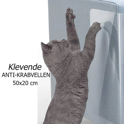 Anti Krab Vellen, Anti Krab Katten, Anti Krab Vellen voor Kat, Krabmeubelen, Krabpalen, Bankbeschermer, Meubelbescherming, Anti Krab Vellen voor Hond, Transparant, Anti Scratch, Klevende Anti Krab Vellen, 50 x 20 cm,