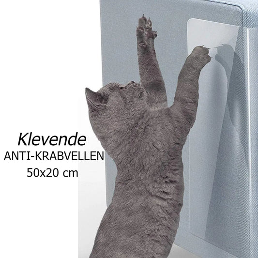 Anti Krab Vellen, Anti Krab Katten, Anti Krab Vellen voor Kat, Krabmeubelen, Krabpalen, Bankbeschermer, Meubelbescherming, Anti Krab Vellen voor Hond, Transparant, Anti Scratch, Klevende Anti Krab Vellen, 50 x 20 cm,
