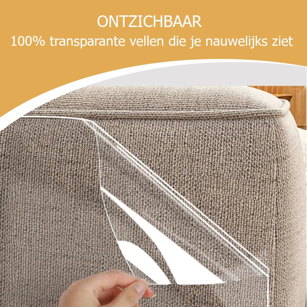 Anti Krab Vellen, Anti Krab Katten, Anti Krab Vellen voor Kat, Krabmeubelen, Krabpalen, Bankbeschermer, Meubelbescherming, Anti Krab Vellen voor Hond, Transparant, Anti Scratch, Klevende Anti Krab Vellen, 50 x 20 cm,