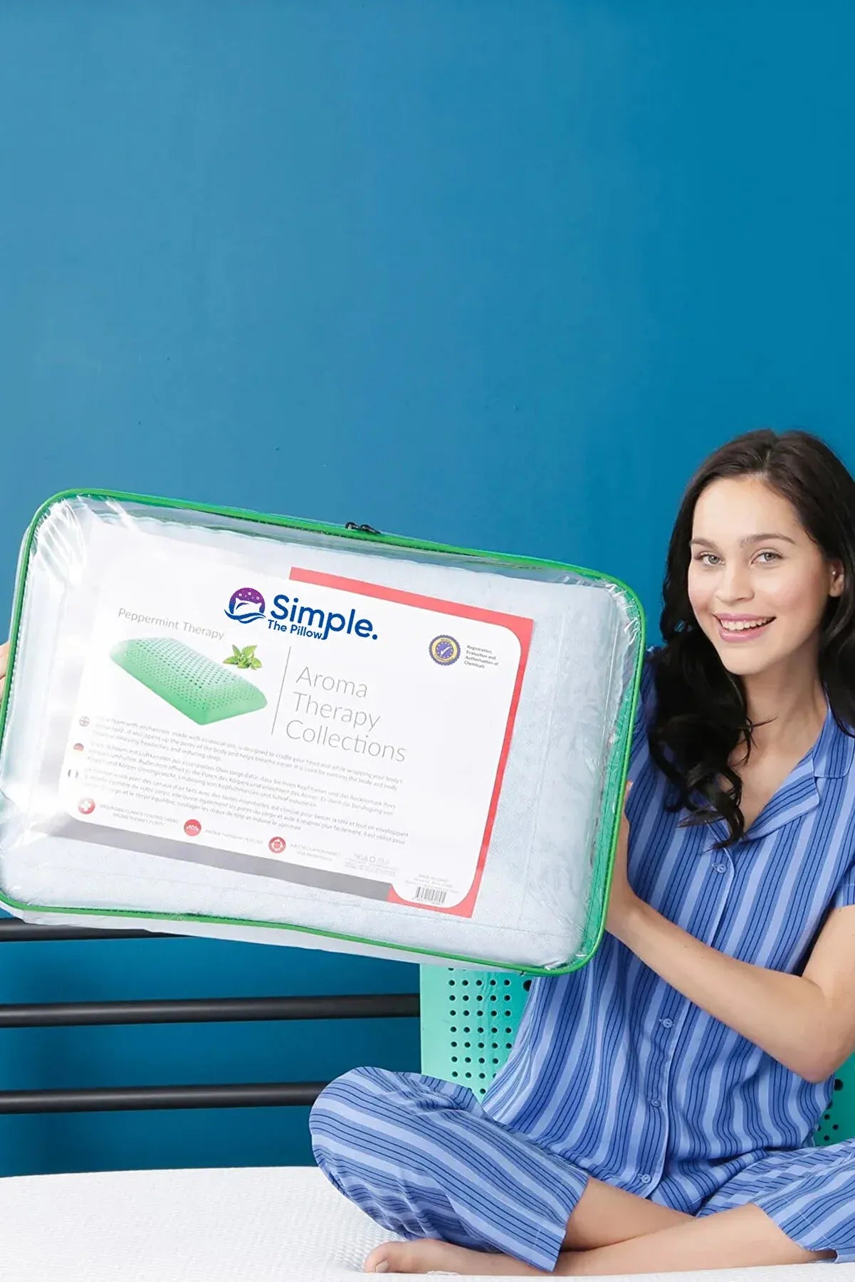 Aromatherapie Hoofdkussens Traagschuim, Therapie Orthopedisch Slaapkussen, Nekklachten, Slaapkussen met Aroma , Ergonomisch Kussen, Memory Foam Kussen, Orthopedisch Kussen, Hoofdkussens, 60x40x15 cm
