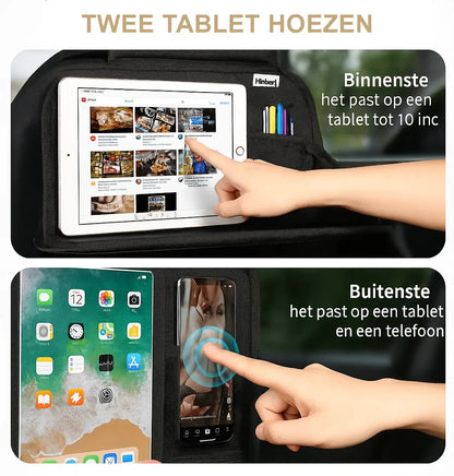 Auto Organizer, Autostoel Organizer, Reistafel voor Kinderen, Tablet Houder Auto, Baby Kinderen Autostoel Organizer, Tablet Houder, Stoel Organizer voor Kinderen, Autostoelen Rugleuning, Autostoelbescherming, Autotafel, Speeltafel, Eettafel