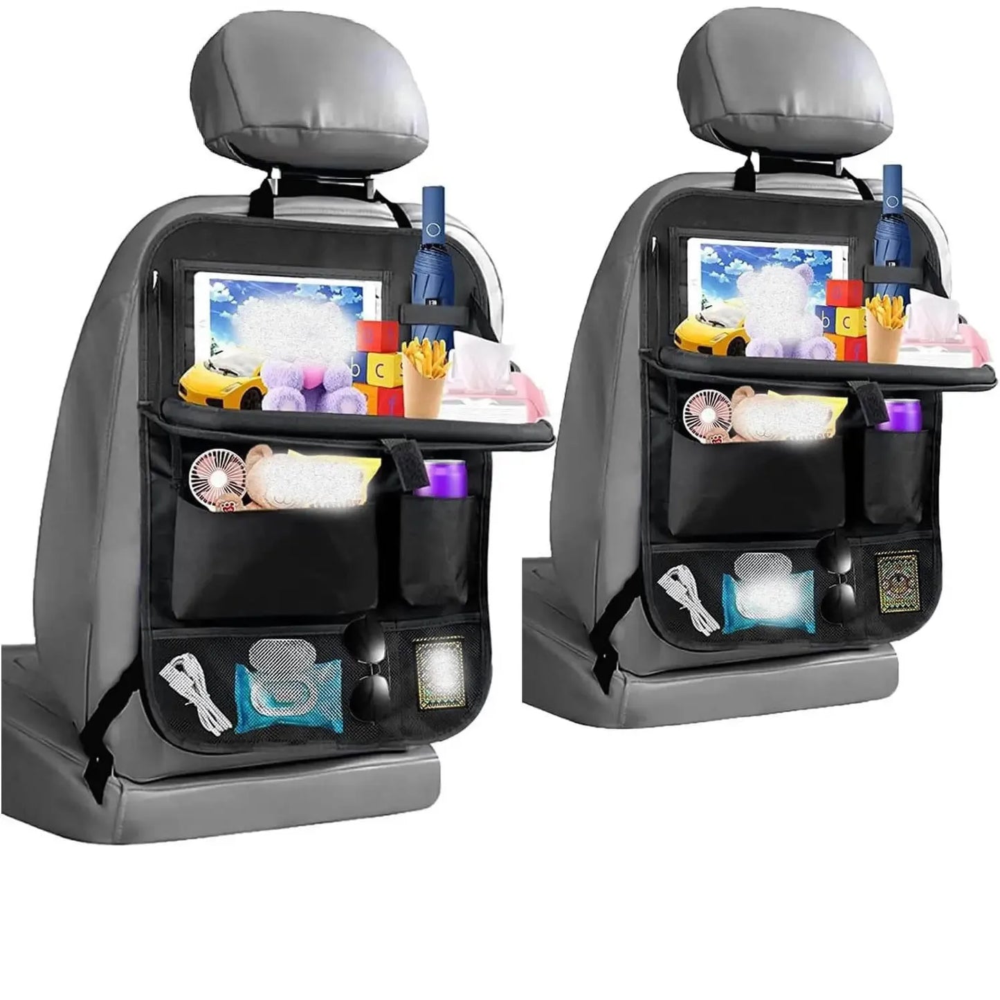 Auto Organizer, Autostoel Organizer, Reistafel voor Kinderen, Tablet Houder Auto, Baby Kinderen Autostoel Organizer, Tablet Houder, Stoel Organizer voor Kinderen, Autostoelen Rugleuning, Autostoelbescherming, Autotafel, Speeltafel, Eettafel