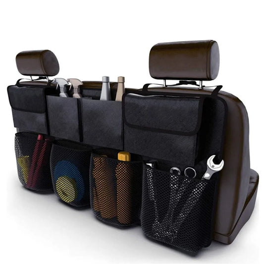 Auto Organizer Kofferbak, Auto Organizer, Autostoel Organizer, Auto Accessories, Universele Kofferbak Opbergtas Multi Pockets Auto Achterbank, Autostoel Rugleuning Organisator, Houdt Auto Netjes En Schoon, Verstelbare Riemen, 8Zakken