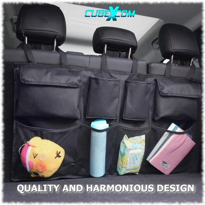 Auto Organizer Kofferbak, Auto Organizer, Autostoel Organizer, Auto Accessories, Universele Kofferbak Opbergtas Multi Pockets Auto Achterbank, Autostoel Rugleuning Organisator, Houdt Auto Netjes En Schoon, Verstelbare Riemen, 8Zakken