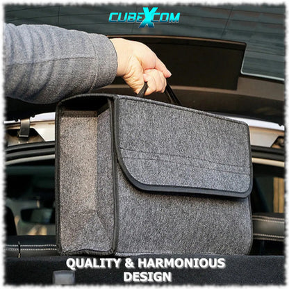Auto Organizer Kofferbak, Auto Organizer, Autostoel Organizer, Naaldvilt Auto Kofferbaktas, Toolbag, Autotas, Auto Opbergtas, Kofferbak Gereedschapstas, Opbergtas Met Klittenbandsluiting