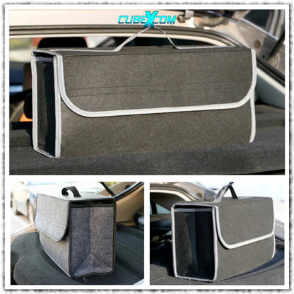 Auto Organizer Kofferbak, Auto Organizer, Autostoel Organizer, Naaldvilt Auto Kofferbaktas, Toolbag, Autotas, Auto Opbergtas, Kofferbak Gereedschapstas, Opbergtas Met Klittenbandsluiting