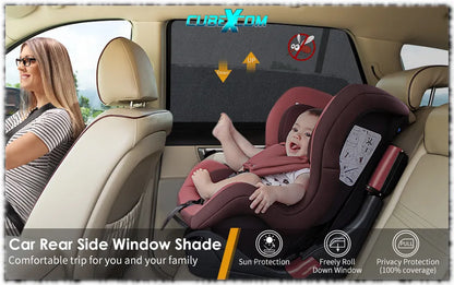 Luxe Auto Zonnescherm, Autoraamschaduwen voor baby, kinderen, volwassenen en huisdieren, 2 STUKS, Autoruit Zonwering, Universele zonnescherm Zonnewering, Auto Klamboe Gordijn, UV Zonbescherming Protectie, Anti-Verblinding, UNIVERSEEL