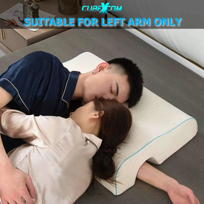 Hoofdkussens Traagschuim, Zijslaapkussen, Armsteun Kussen, Koppel Kussen, Hoofdkussen, Zijslaapkussen, Orthopedisch Slaapkussen, Kussens Voor Koppels, Koppelknuffelslaapkussen, Ergonomisch Antidrukkoppelkussen,Alleen geschikt voor LINKERARM