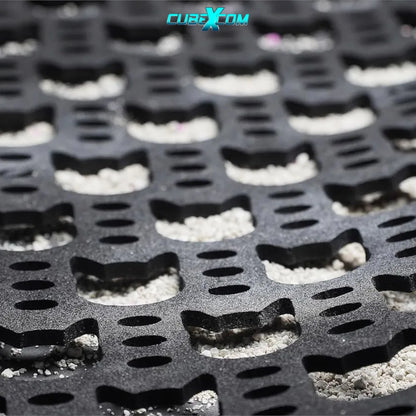 Kattenbakmat, Kattenbakmat Grit Opvanger, Kattenbakonderlegger, Dubbellaags, Urine En Waterdicht EVA-Materiaal, Kattenkopdesign, Beschermt Vloer En Tapijt, Gemakkelijk Te Reinigen, Groot Formaat, Grijs