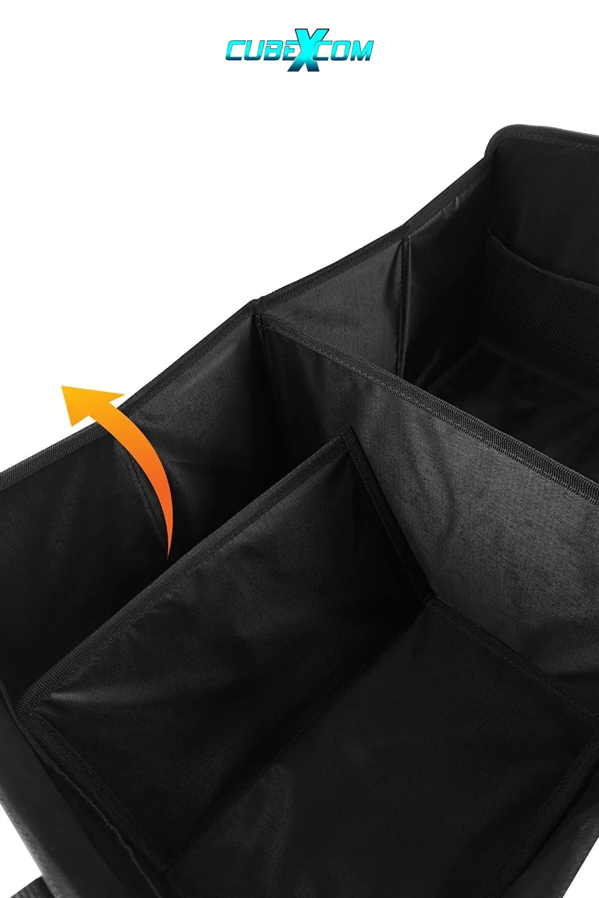Kofferbak Organizer, Kofferbaktas, Kofferbak Organisator, Auto Kofferbak Organizer, Achterbak Organizer, Opvouwbare Organizer Auto met Vakken, Stabiele en Waterdichte Bodem met Anti-Slip Klittenband,