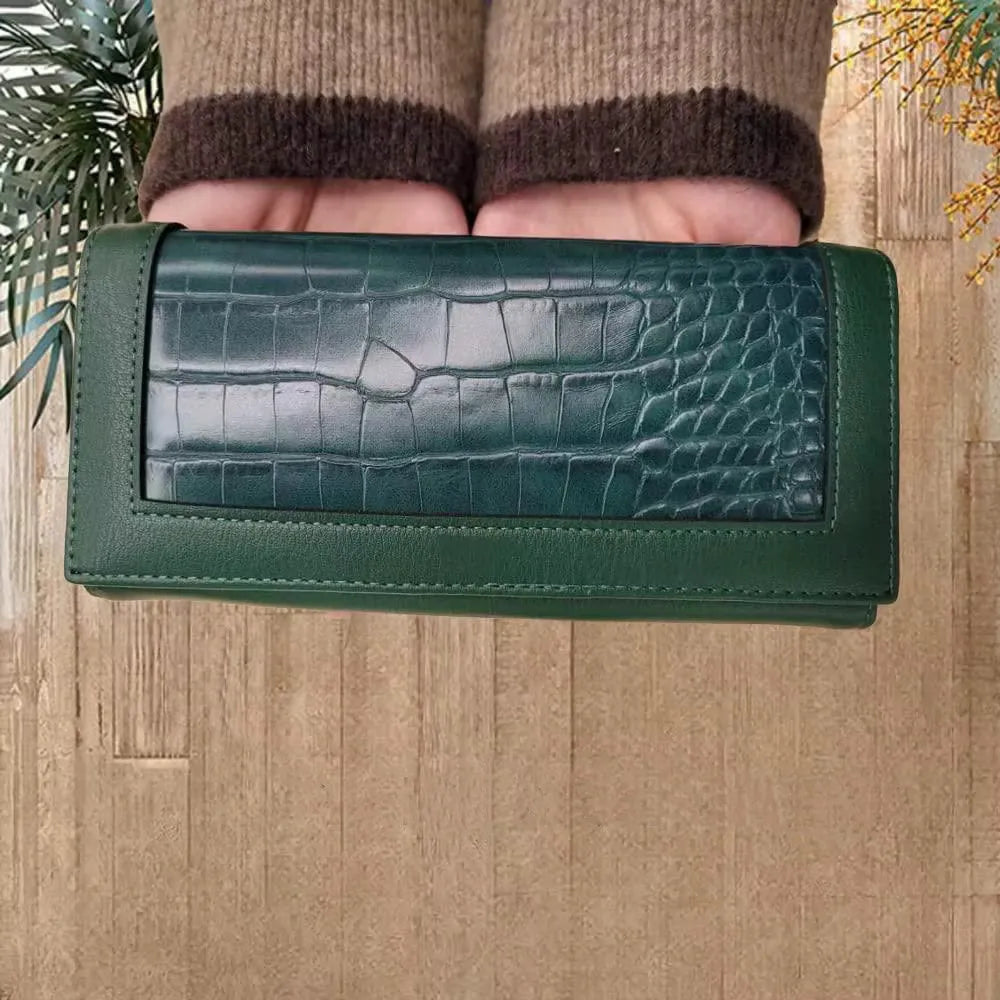 Portemonnee Dames, Portemonnee, Portefeuille Dames, Dames Pasjes Houder, Card Holder Wallet, Portefeuille Dames Met Kaarthouders, Pasjeshouder Vrouwen, LEREN PATROON