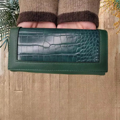 Portemonnee Dames, Portemonnee, Portefeuille Dames, Dames Pasjes Houder, Card Holder Wallet, Portefeuille Dames Met Kaarthouders, Pasjeshouder Vrouwen, LEREN PATROON