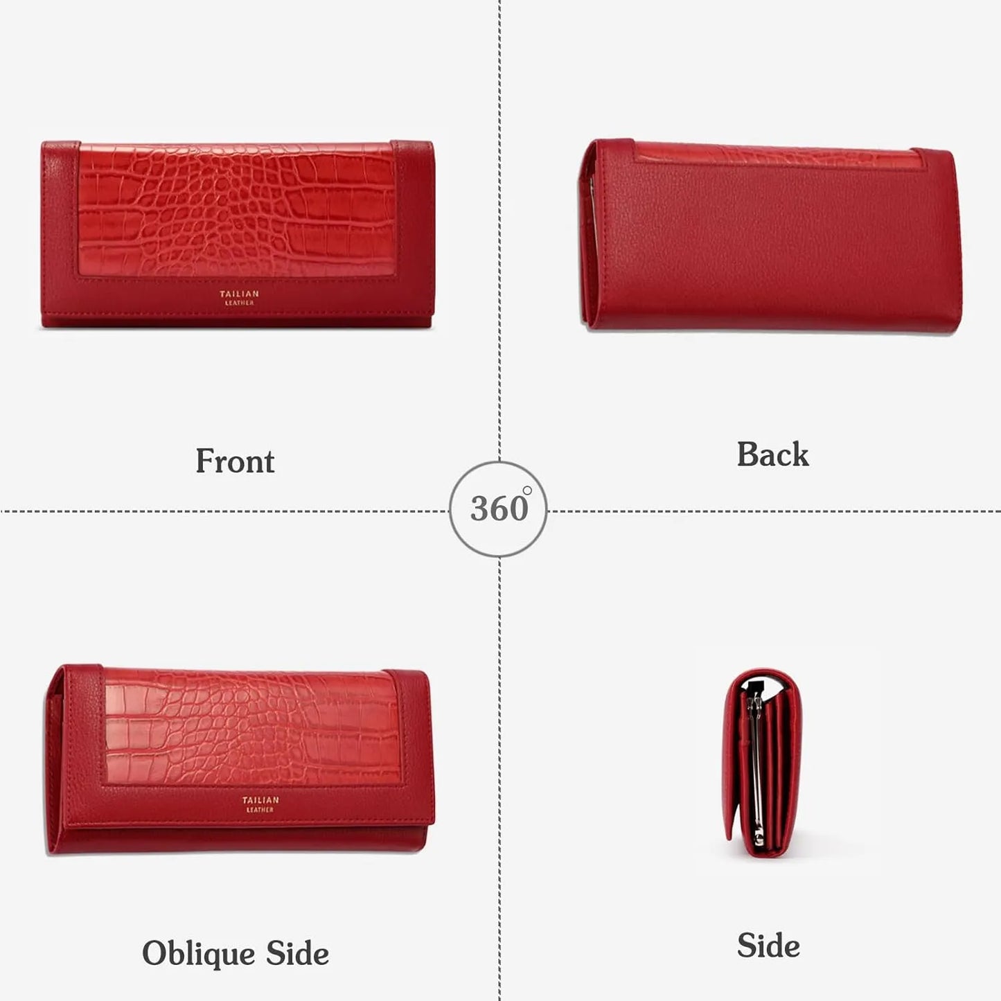 Portemonnee Dames, Portemonnee, Portefeuille Dames, Dames Pasjes Houder, Card Holder Wallet, Portefeuille Dames Met Kaarthouders, Pasjeshouder Vrouwen, LEREN PATROON