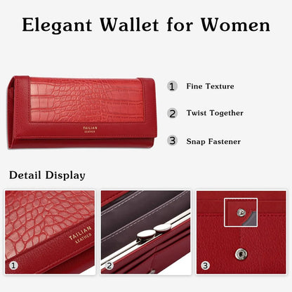 Portemonnee Dames, Portemonnee, Portefeuille Dames, Dames Pasjes Houder, Card Holder Wallet, Portefeuille Dames Met Kaarthouders, Pasjeshouder Vrouwen, LEREN PATROON
