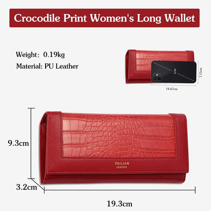 Portemonnee Dames, Portemonnee, Portefeuille Dames, Dames Pasjes Houder, Card Holder Wallet, Portefeuille Dames Met Kaarthouders, Pasjeshouder Vrouwen, LEREN PATROON