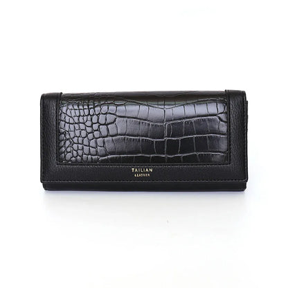 Portemonnee Dames, Portemonnee, Portefeuille Dames, Dames Pasjes Houder, Card Holder Wallet, Portefeuille Dames Met Kaarthouders, Pasjeshouder Vrouwen, LEREN PATROON