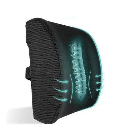 Rugkussen, Rugkussen Onderrug, HARDER PU-SPONS Lendekussen, Rugkussen Ergonomisch, Rugkussen Auto, Lendesteun auto, Rugkussen Orthopedisch, Rugkussen Stoel, Lendenkussen, Lendensteun, Supporting Foam Rugkussen, Ergonomische Bureaustoel