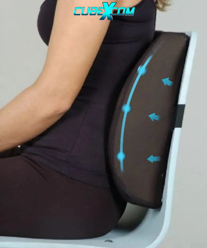 Rugkussen, Rugkussen Onderrug, HARDER PU-SPONS Lendekussen, Rugkussen Ergonomisch, Rugkussen Auto, Lendesteun auto, Rugkussen Orthopedisch, Rugkussen Stoel, Lendenkussen, Lendensteun, Supporting Foam Rugkussen, Ergonomische Bureaustoel