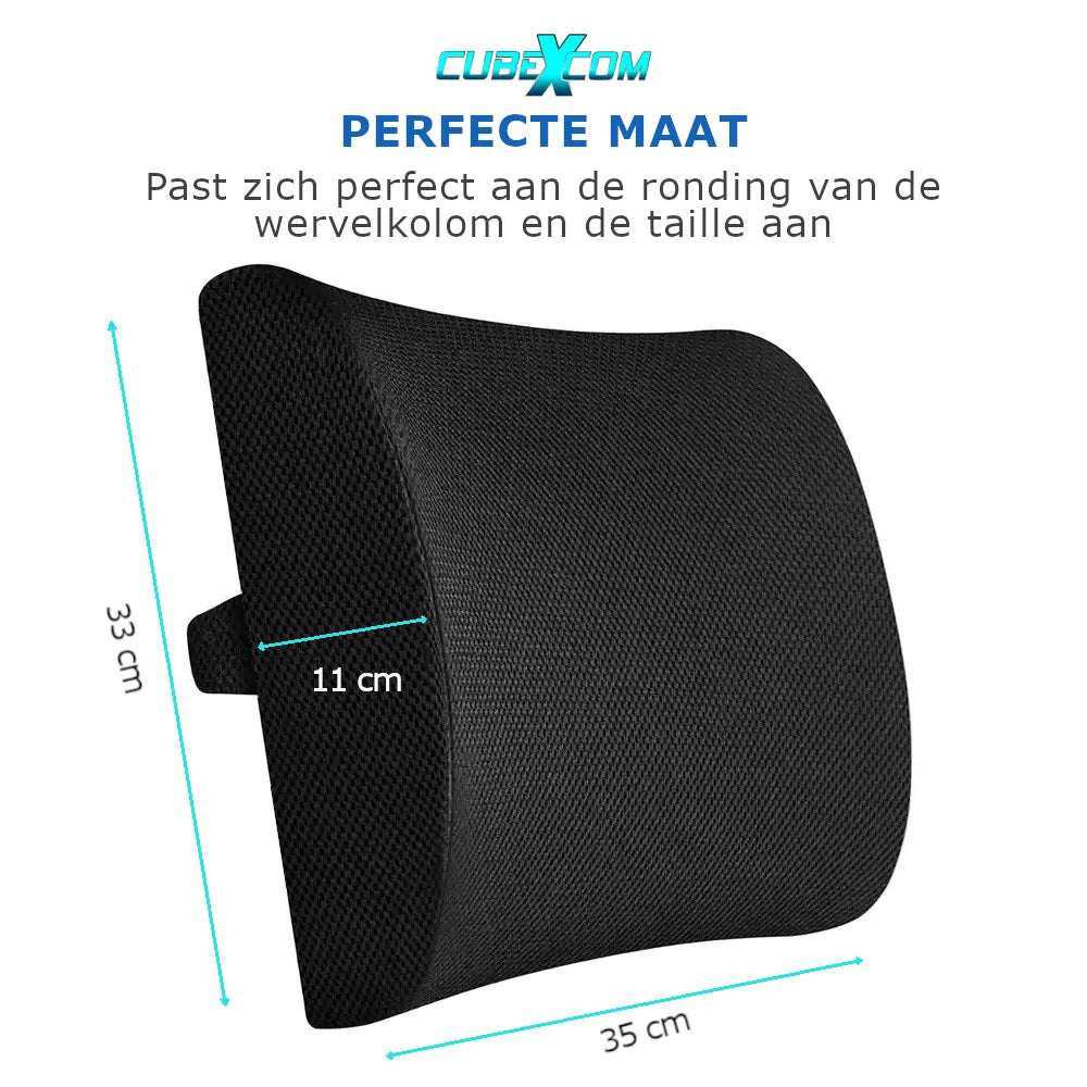 Rugkussen, Rugkussen Onderrug, HARDER PU-SPONS Lendekussen, Rugkussen Ergonomisch, Rugkussen Auto, Lendesteun auto, Rugkussen Orthopedisch, Rugkussen Stoel, Lendenkussen, Lendensteun, Supporting Foam Rugkussen, Ergonomische Bureaustoel