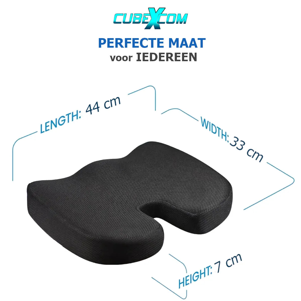 Zitkussen en Rugkussen, Orthopedisch Ergonomisch Traagschuim Stoelkussen, Rugkussen Onderrug, Lendenkussen, Wigkussen, Coccyx Kussen, Bureaustoelkussen , Autostoelkussen, Zwangerschapskussen, TWEE PRODUCTEN SAMEN