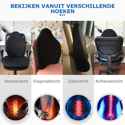 Rugkussen, Rugkussen Onderrug, Traagschuim Lendekussen, Rugkussen Ergonomisch, Rugkussen Auto, lendesteun auto, Rugkussen Orthopedisch, Rugkussen Stoel, Lendenkussen, Lendensteun