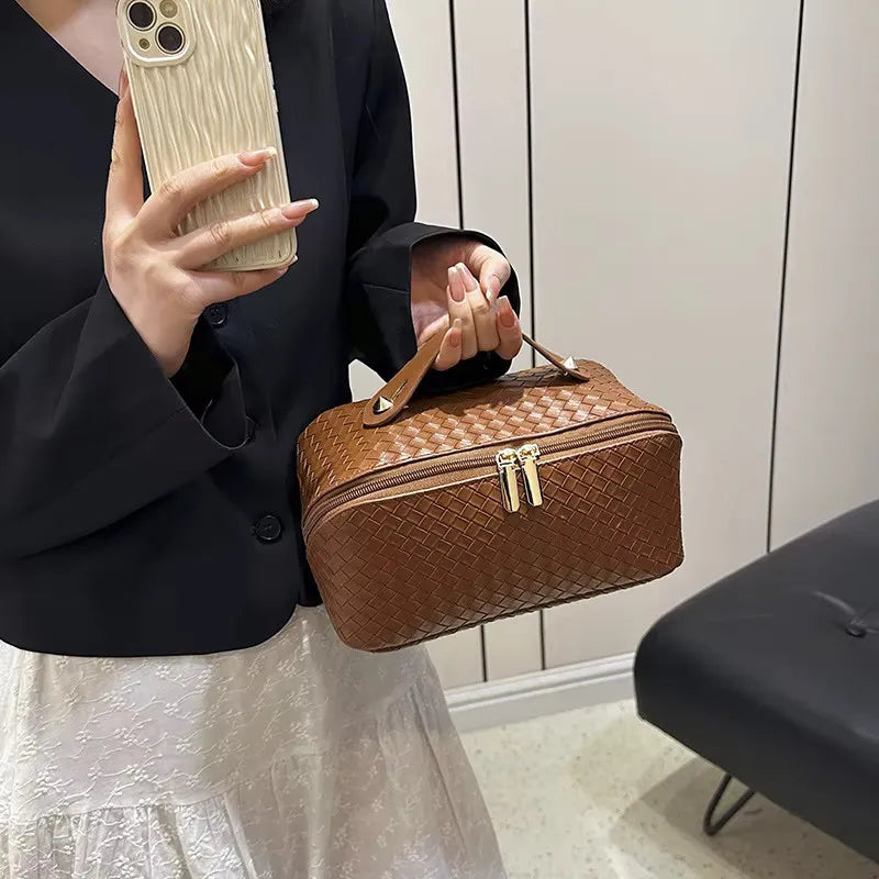 Toilettas, Make Up Tasje, Make Up Koffer, Beautycase, Make Up Organizer, Make Up Tas, Reis Toilettas, Reistas, Toilettas Dames, Make Up Organizer, Make Up Etui, Beautycase Koffer, Cosmetica Tas, Moederdag, Valentijnsdag, GEBREID PATROON