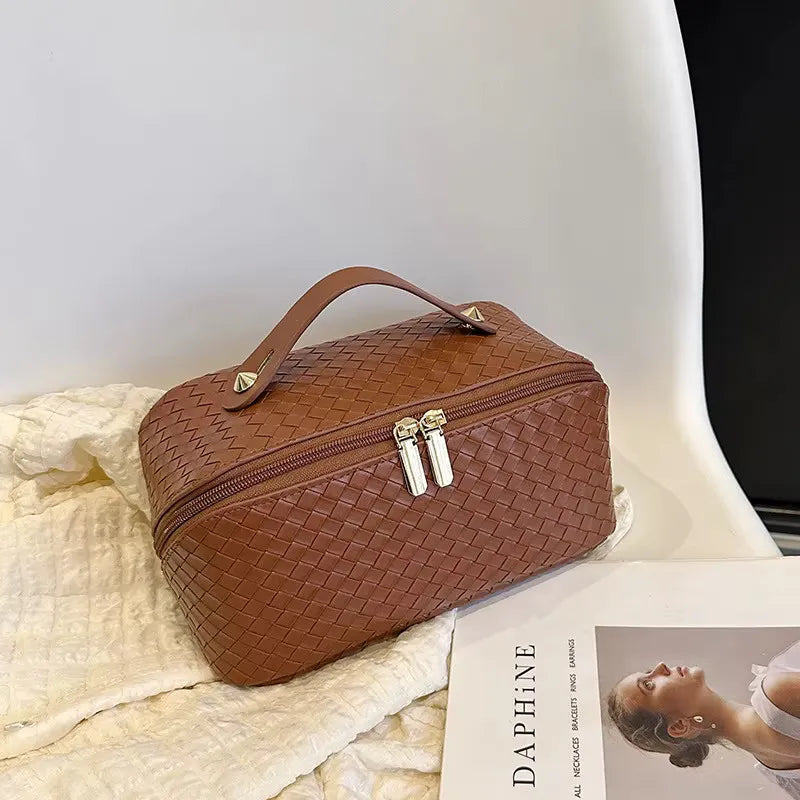 Toilettas, Make Up Tasje, Make Up Koffer, Beautycase, Make Up Organizer, Make Up Tas, Reis Toilettas, Reistas, Toilettas Dames, Make Up Organizer, Make Up Etui, Beautycase Koffer, Cosmetica Tas, Moederdag, Valentijnsdag, GEBREID PATROON