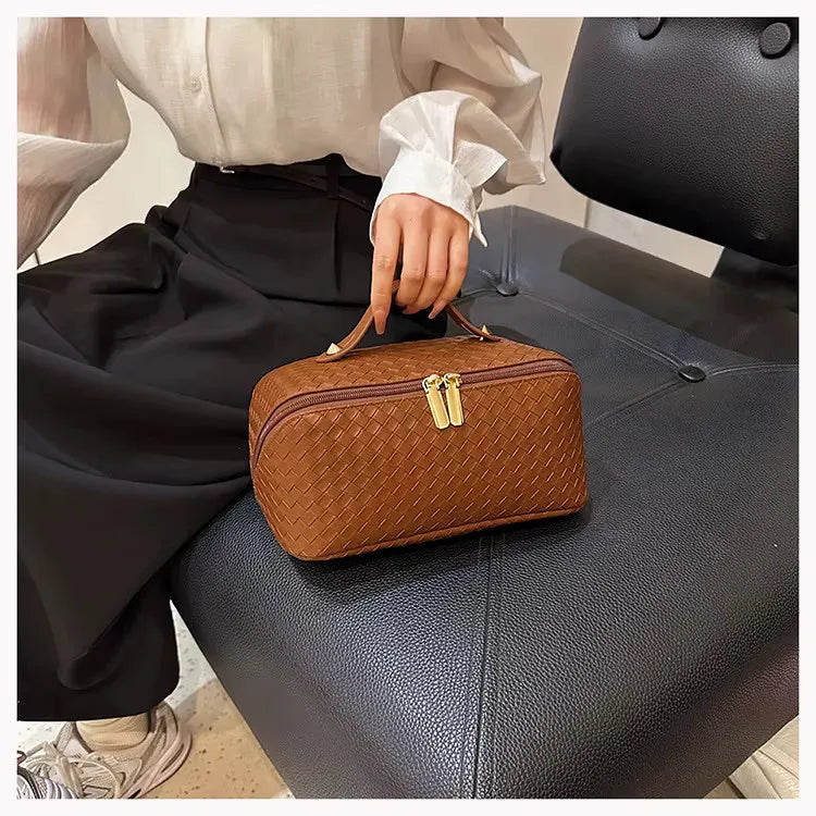 Toilettas, Make Up Tasje, Make Up Koffer, Beautycase, Make Up Organizer, Make Up Tas, Reis Toilettas, Reistas, Toilettas Dames, Make Up Organizer, Make Up Etui, Beautycase Koffer, Cosmetica Tas, Moederdag, Valentijnsdag, GEBREID PATROON