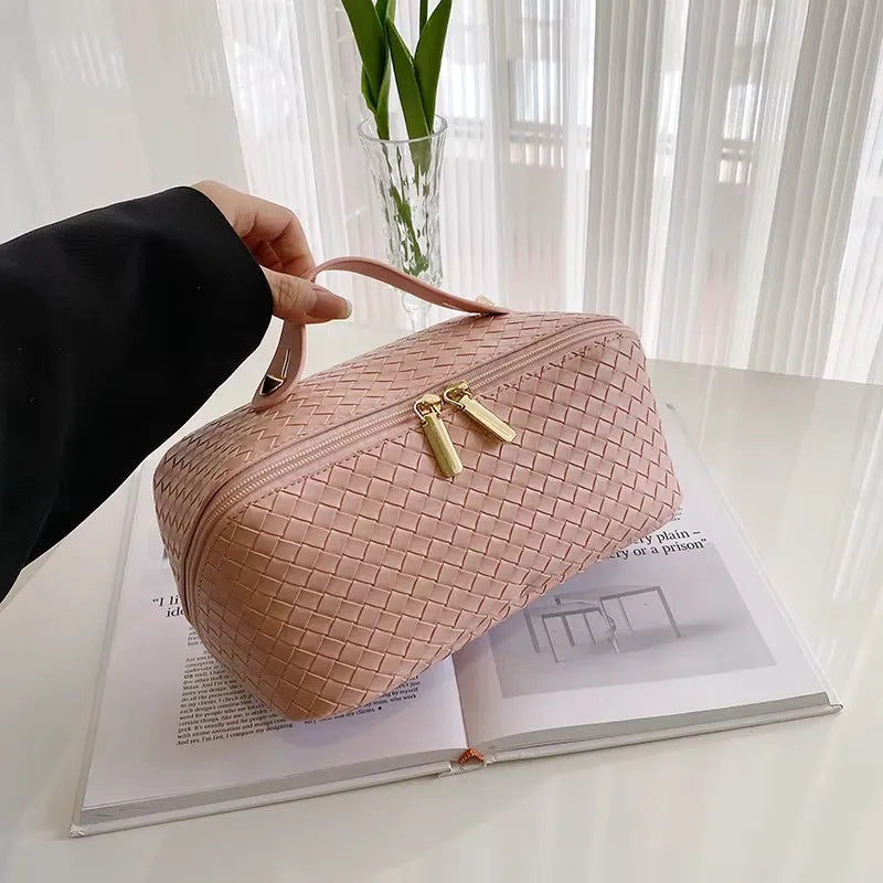 Toilettas, Make Up Tasje, Make Up Koffer, Beautycase, Make Up Organizer, Make Up Tas, Reis Toilettas, Reistas, Toilettas Dames, Make Up Organizer, Make Up Etui, Beautycase Koffer, Cosmetica Tas, Moederdag, Valentijnsdag, GEBREID PATROON