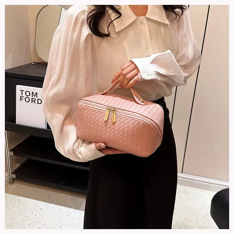 Toilettas, Make Up Tasje, Make Up Koffer, Beautycase, Make Up Organizer, Make Up Tas, Reis Toilettas, Reistas, Toilettas Dames, Make Up Organizer, Make Up Etui, Beautycase Koffer, Cosmetica Tas, Moederdag, Valentijnsdag, GEBREID PATROON
