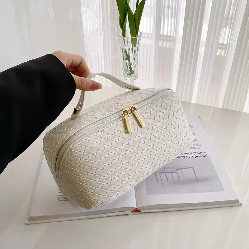 Toilettas, Make Up Tasje, Make Up Koffer, Beautycase, Make Up Organizer, Make Up Tas, Reis Toilettas, Reistas, Toilettas Dames, Make Up Organizer, Make Up Etui, Beautycase Koffer, Cosmetica Tas, Moederdag, Valentijnsdag, GEBREID PATROON