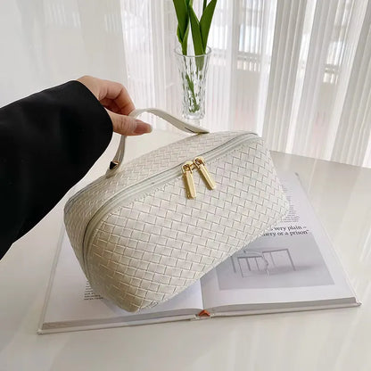 Toilettas, Make Up Tasje, Make Up Koffer, Beautycase, Make Up Organizer, Make Up Tas, Reis Toilettas, Reistas, Toilettas Dames, Make Up Organizer, Make Up Etui, Beautycase Koffer, Cosmetica Tas, Moederdag, Valentijnsdag, GEBREID PATROON