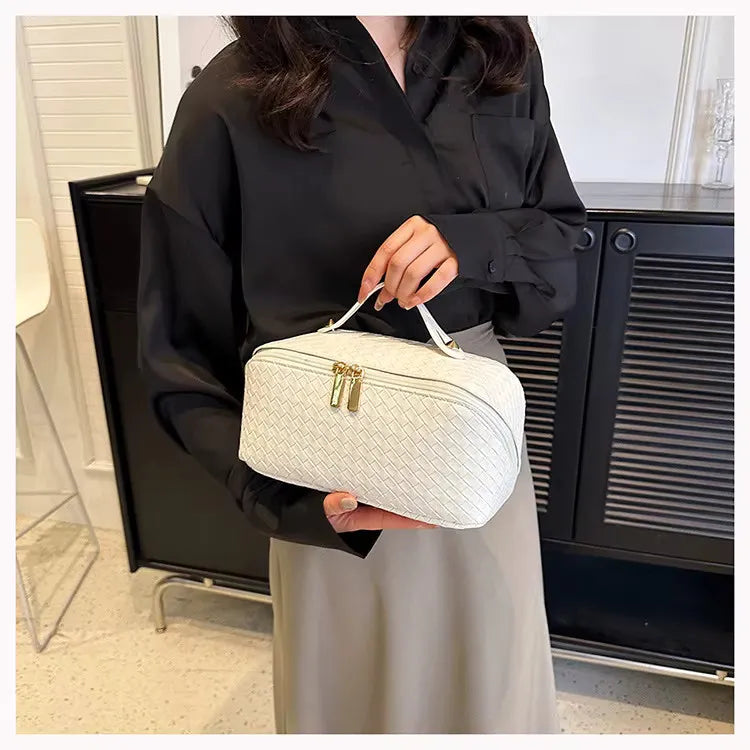 Toilettas, Make Up Tasje, Make Up Koffer, Beautycase, Make Up Organizer, Make Up Tas, Reis Toilettas, Reistas, Toilettas Dames, Make Up Organizer, Make Up Etui, Beautycase Koffer, Cosmetica Tas, Moederdag, Valentijnsdag, GEBREID PATROON