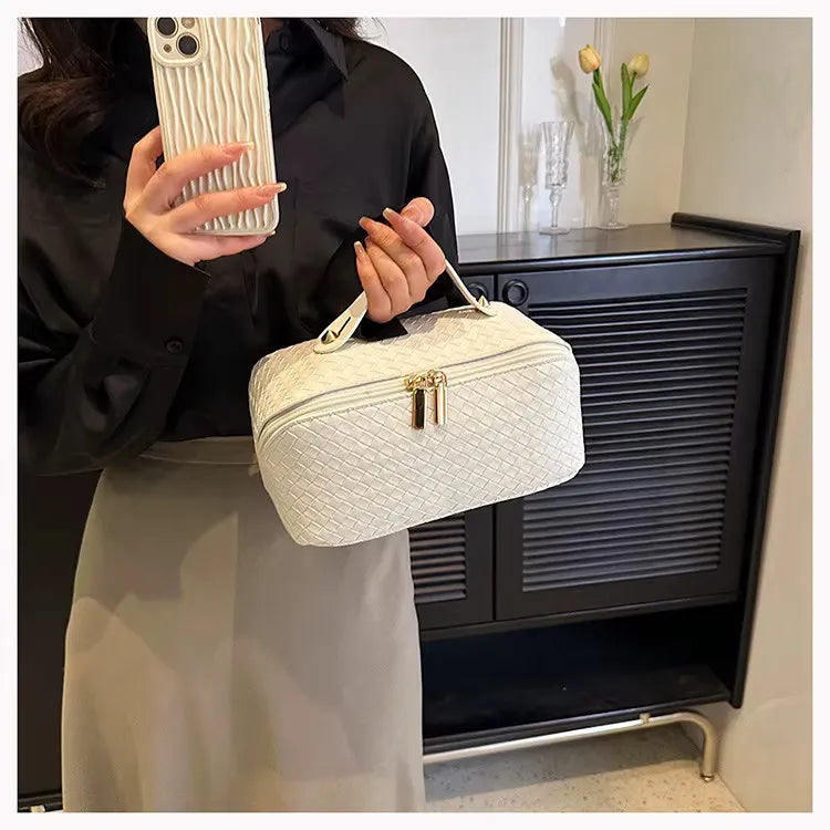 Toilettas, Make Up Tasje, Make Up Koffer, Beautycase, Make Up Organizer, Make Up Tas, Reis Toilettas, Reistas, Toilettas Dames, Make Up Organizer, Make Up Etui, Beautycase Koffer, Cosmetica Tas, Moederdag, Valentijnsdag, GEBREID PATROON