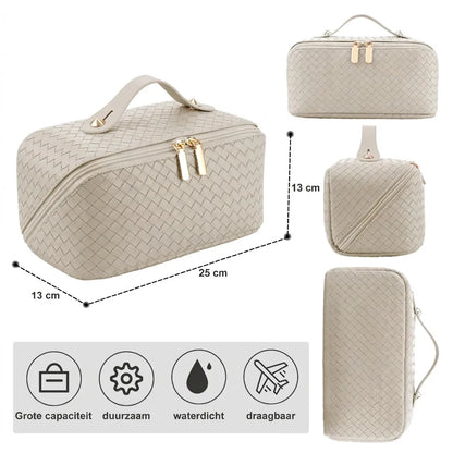 Toilettas, Make Up Tasje, Make Up Koffer, Beautycase, Make Up Organizer, Make Up Tas, Reis Toilettas, Reistas, Toilettas Dames, Make Up Organizer, Make Up Etui, Beautycase Koffer, Cosmetica Tas, Moederdag, Valentijnsdag, GEBREID PATROON