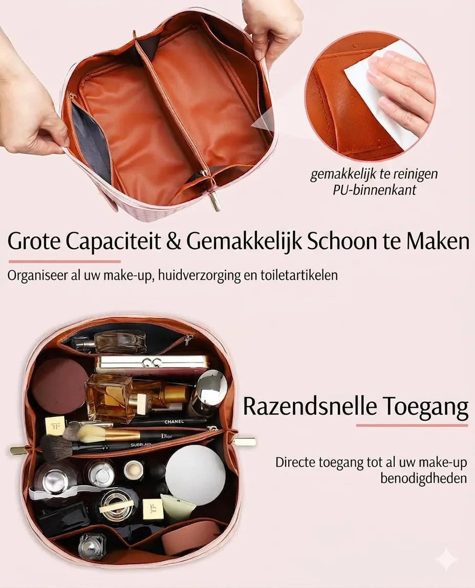 Toilettas, Make Up Tasje, Make Up Koffer, Beautycase, Make Up Organizer, Make Up Tas, Reis Toilettas, Reistas, Toilettas Dames, Make Up Organizer, Make Up Etui, Beautycase Koffer, Cosmetica Tas, Moederdag, Valentijnsdag, GEBREID PATROON
