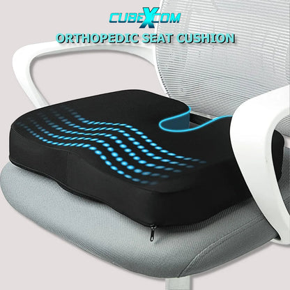 Zitkussen, Orthopedisch Ergonomisch Traagschuim Stoelkussen, Comfortabel Memory Foam Steunkussen, Wigkussen, Coccyx Kussen, Bureaustoelkussen , Autostoelkussen, Stuitkussen, İschiaskussen, Zwangerschapskussen, Moederdag Cadeautje