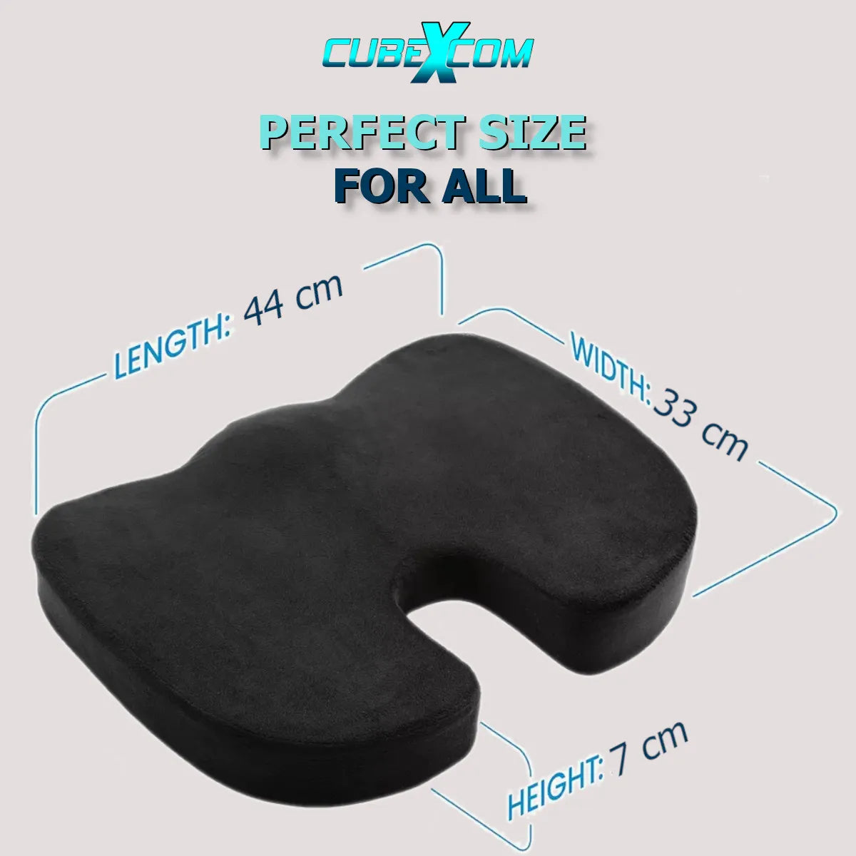 Zitkussen, Orthopedisch Ergonomisch Traagschuim Stoelkussen, Comfortabel Memory Foam Steunkussen, Wigkussen, Coccyx Kussen, Bureaustoelkussen , Autostoelkussen, Stuitkussen, İschiaskussen, Zwangerschapskussen, Moederdag Cadeautje