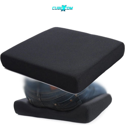 Zitkussen, Orthopedisch Ergonomisch Traagschuim Stoelkussen, Rolstoelkussen, Zitkussen Bureaustoel, Comfortabel Memory Foam Steunkussen, Wigkussen, Bureaustoelkussen, Autostoelkussen, Stuitkussen, İschiaskussen, Zwangerschapskussen,VIERKANT
