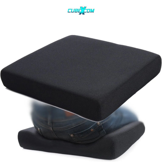 Zitkussen, Orthopedisch Ergonomisch Traagschuim Stoelkussen, Rolstoelkussen, Zitkussen Bureaustoel, Comfortabel Memory Foam Steunkussen, Wigkussen, Bureaustoelkussen, Autostoelkussen, Stuitkussen, İschiaskussen, Zwangerschapskussen,VIERKANT