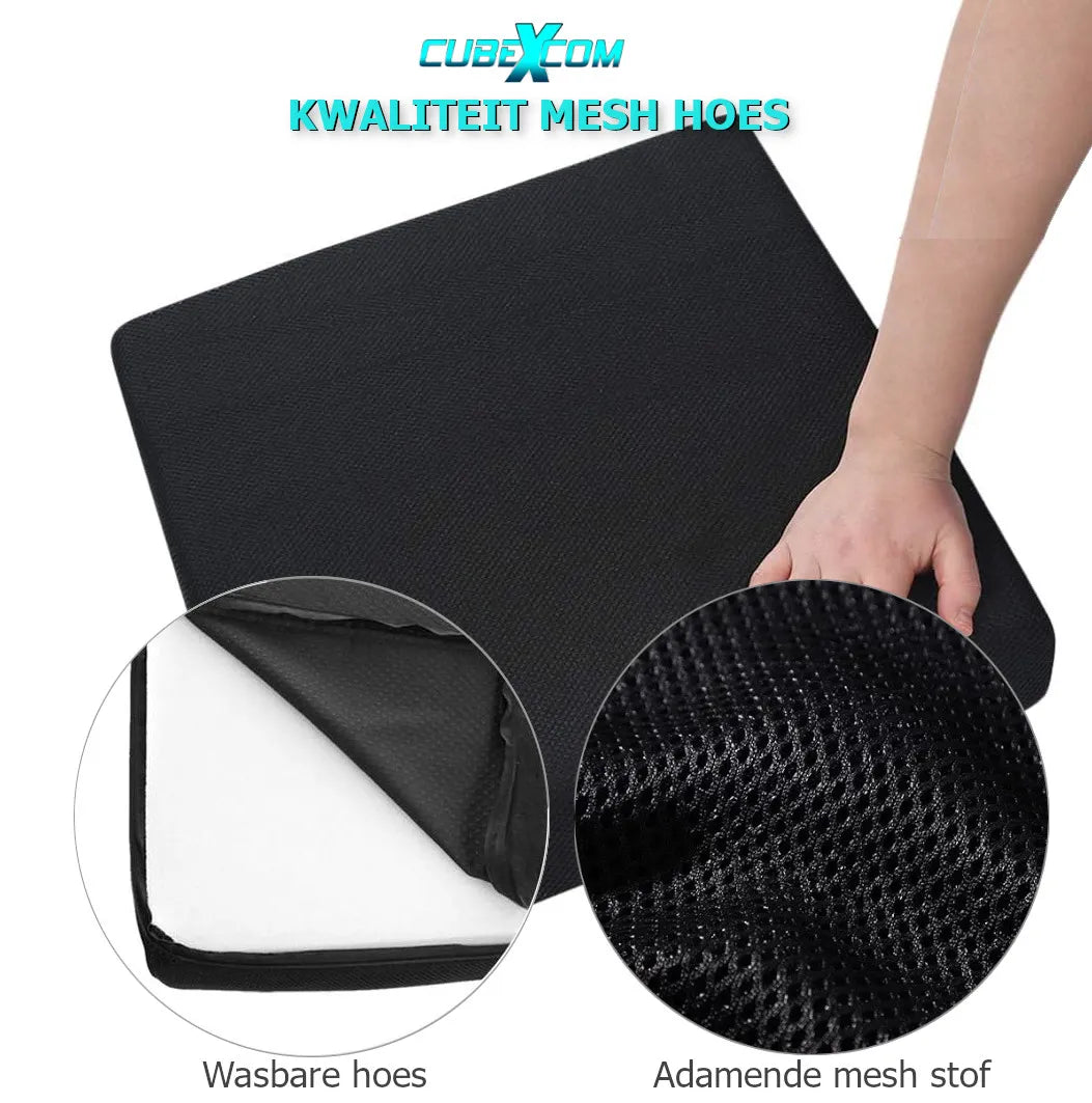 Zitkussen, Orthopedisch Ergonomisch Traagschuim Stoelkussen, Rolstoelkussen, Zitkussen Bureaustoel, Comfortabel Memory Foam Steunkussen, Wigkussen, Bureaustoelkussen, Autostoelkussen, Stuitkussen, İschiaskussen, Zwangerschapskussen,VIERKANT