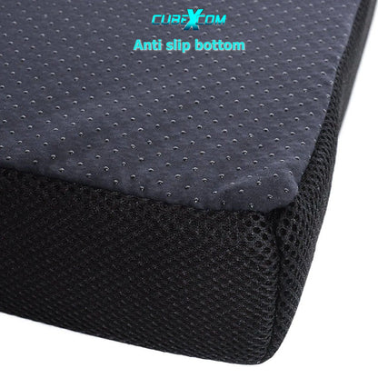 Zitkussen, Orthopedisch Ergonomisch Traagschuim Stoelkussen, Rolstoelkussen, Zitkussen Bureaustoel, Comfortabel Memory Foam Steunkussen, Wigkussen, Bureaustoelkussen, Autostoelkussen, Stuitkussen, İschiaskussen, Zwangerschapskussen,VIERKANT