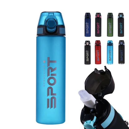 KHRONOX® Drinkfles, Waterfles, Drinkflessen, Waterflessen, Lekvrij, BPA Vrij, Drinkfles Volwassenen, Water Bottle, Drinkflessen Volwassenen, Drinkfles Met Rietje Volwassenen, UNIEK RIETJE, 750 ML