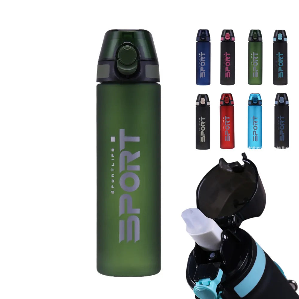 KHRONOX® Drinkfles, Waterfles, Drinkflessen, Waterflessen, Lekvrij, BPA Vrij, Drinkfles Volwassenen, Water Bottle, Drinkflessen Volwassenen, Drinkfles Met Rietje Volwassenen, UNIEK RIETJE, 750 ML