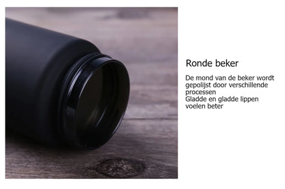 KHRONOX® Drinkfles, Waterfles, Drinkflessen, Waterflessen, Lekvrij, BPA Vrij, Drinkfles Volwassenen, Water Bottle, Drinkflessen Volwassenen, Drinkfles Met Rietje Volwassenen, UNIEK RIETJE, 750 ML