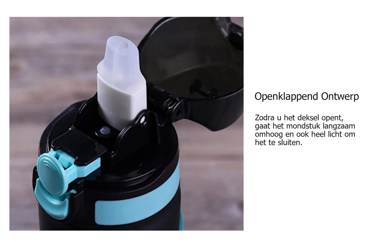 KHRONOX® Drinkfles, Waterfles, Drinkflessen, Waterflessen, Lekvrij, BPA Vrij, Drinkfles Volwassenen, Water Bottle, Drinkflessen Volwassenen, Drinkfles Met Rietje Volwassenen, UNIEK RIETJE, 750 ML