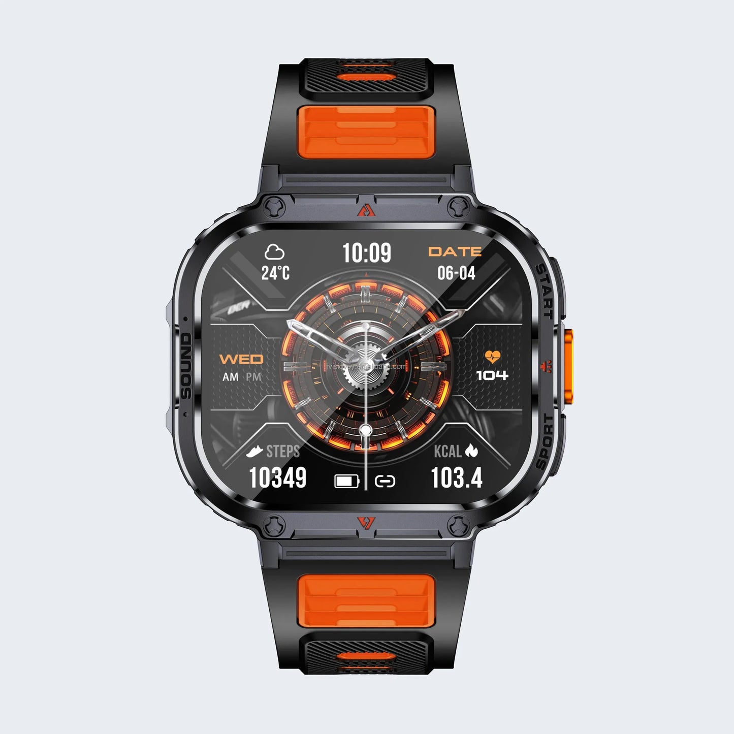 Smartwatch Dames en Heren, Horloge, Smartwatch Bluetooth, Sporthorloge, Horloge Heren en Dames, Activity Tracker, IPS Scherm, WATERDICHT, 30 Dagen Batterij, Smartwatches geschikt voor IOS, Android