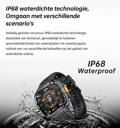 Smartwatch Dames en Heren, Horloge, Smartwatch Bluetooth, Sporthorloge, Horloge Heren en Dames, Activity Tracker, IPS Scherm, WATERDICHT, 30 Dagen Batterij, Smartwatches geschikt voor IOS, Android