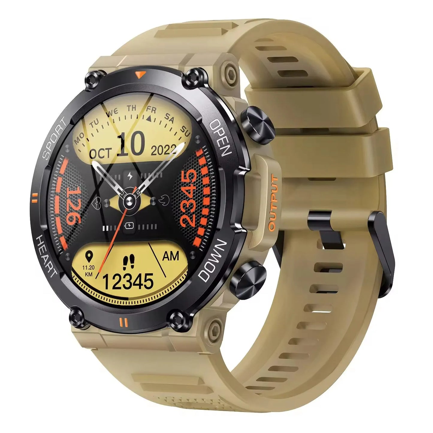 Smartwatch Dames en Heren, Horloge, Smartwatch Bluetooth, Sporthorloge, Horloge Heren en Dames, Activity Tracker, IPS Scherm, WATERDICHT, 30 Dagen Batterij, Smartwatches geschikt voor IOS, Android